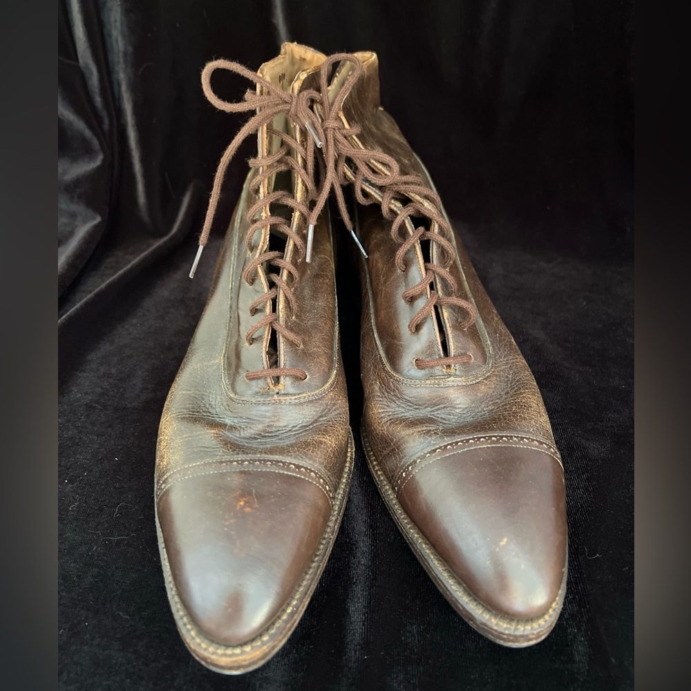 Vintage Beacon Leather Lace-up Boot - Womens 8 / 8 1/2